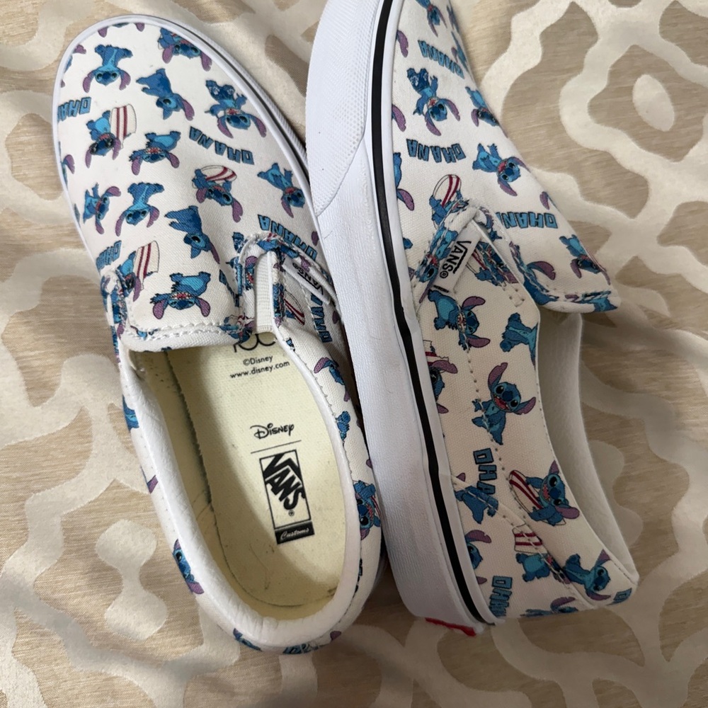 Limited Edition Disney Stitch themed Kids' Vans in Size 3, Brand New